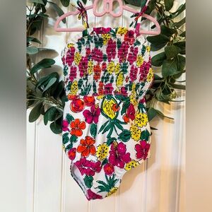 ▪️ Tucker + Tate Floral Smocked One Piece‎ Swimsuit